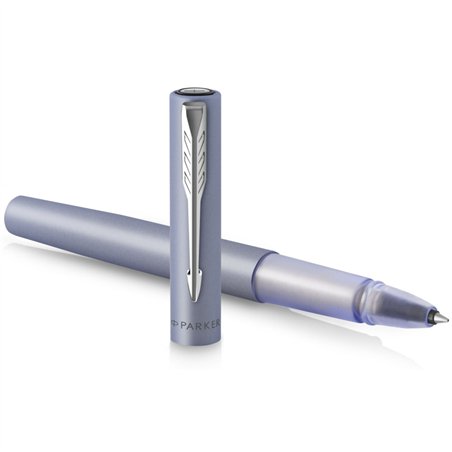 Parker Vector XL arg. metall. blu C.C. stilografica F