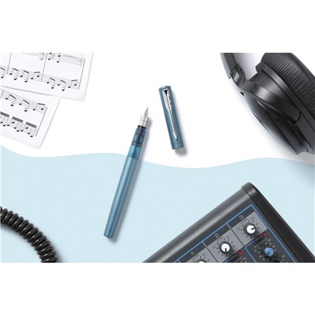 Parker Vector XL verde acqua metall. C.C. penna a sfera F