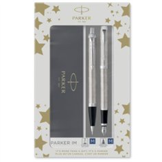 Parker IM Brushed Metal C.C. DuoSet incl. scatola regalo