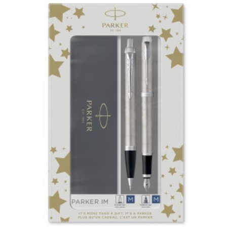 Parker IM Brushed Metal C.C. DuoSet incl. scatola regalo