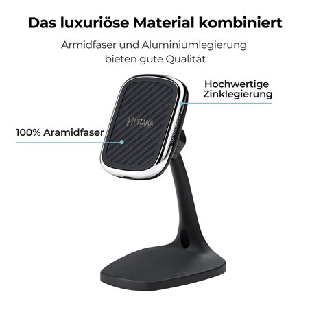 Pitaka MagEzMount Qi DeskTop nero