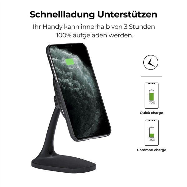 Pitaka MagEzMount Qi DeskTop nero