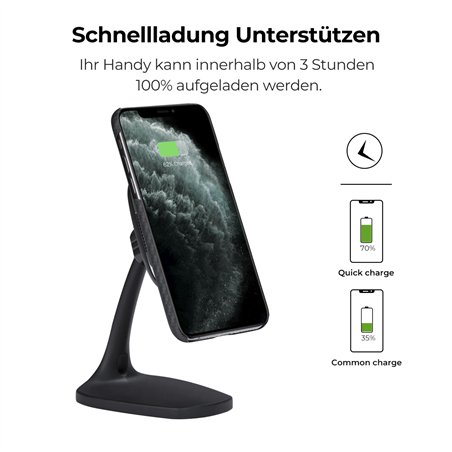 Pitaka MagEzMount Qi DeskTop nero