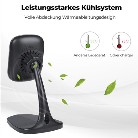 Pitaka MagEzMount Qi DeskTop nero