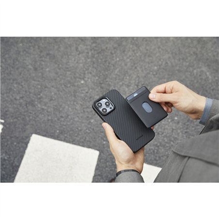 Pitaka MagEZ Case Pro 4 1500D for iP 15 Pro Max Black/Grey Tw