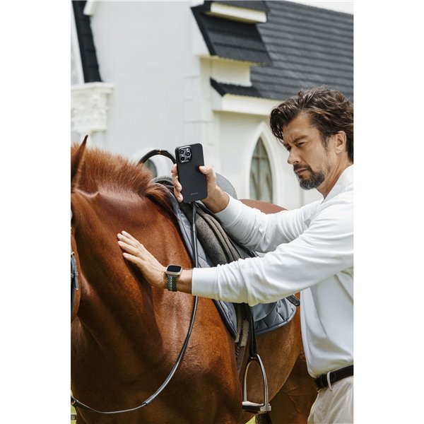 Pitaka MagEZ Case Pro 4 1500D for iP 15 Pro Max Black/Grey Tw