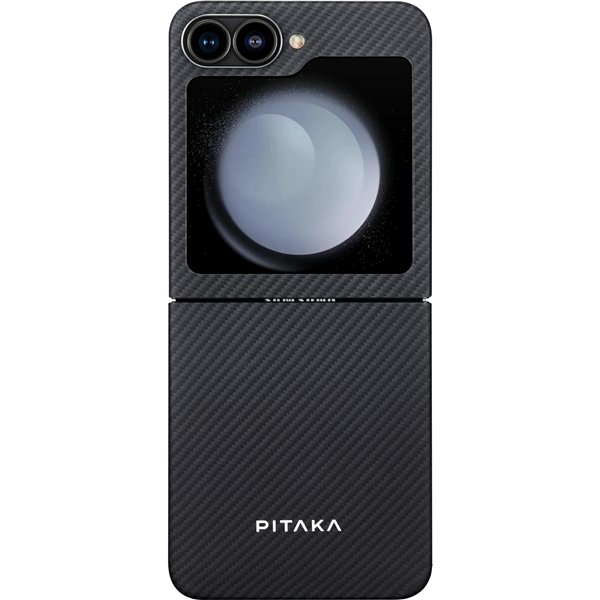 Pitaka MagEZ Case 5 for Samsung Galaxy Z Flip6 Black/Grey Twill