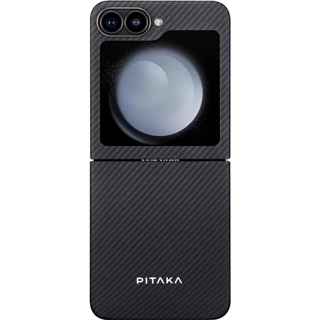 Pitaka MagEZ Case 5 for Samsung Galaxy Z Flip6 Black/Grey Twill