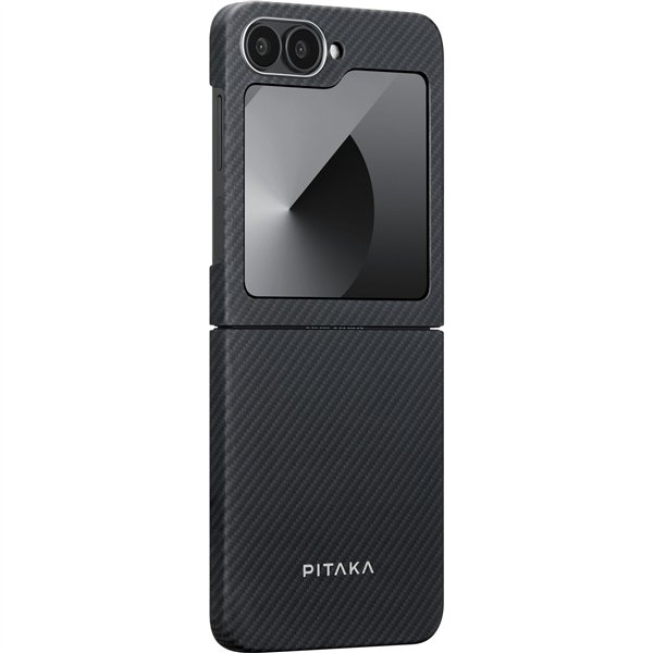 Pitaka MagEZ Case 5 for Samsung Galaxy Z Flip6 Black/Grey Twill