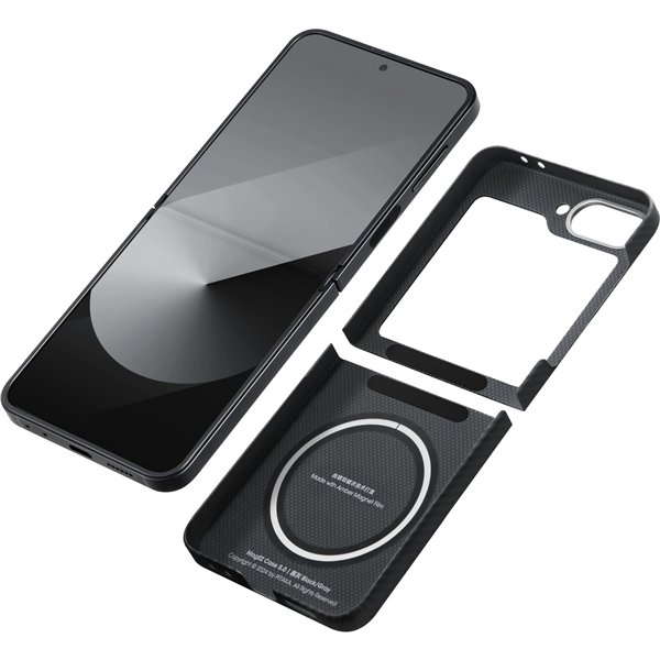 Pitaka MagEZ Case 5 for Samsung Galaxy Z Flip6 Black/Grey Twill