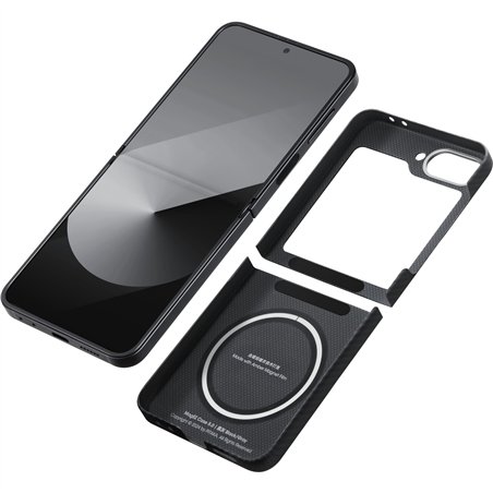 Pitaka MagEZ Case 5 for Samsung Galaxy Z Flip6 Black/Grey Twill