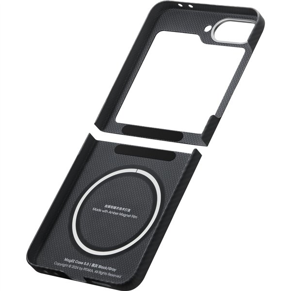 Pitaka MagEZ Case 5 for Samsung Galaxy Z Flip6 Black/Grey Twill