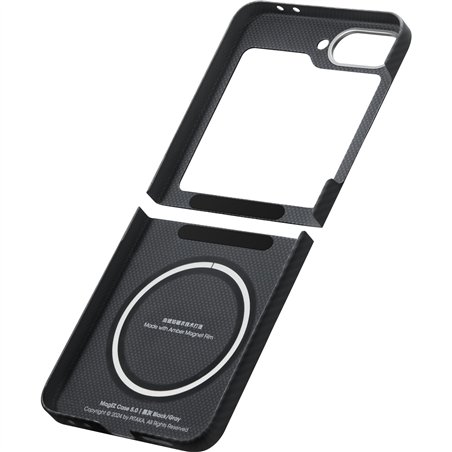 Pitaka MagEZ Case 5 for Samsung Galaxy Z Flip6 Black/Grey Twill
