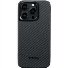 Pitaka MagEZ Case 4 600D for iPhone 15 Pro Black/Grey Twill