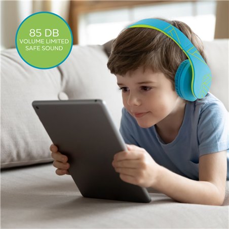 PowerLocus P2 Kids cuffie per bambini blu/verde