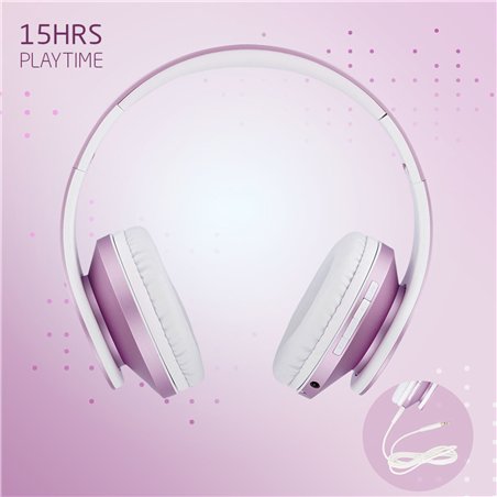 PowerLocus P2 Kids Headphones purple/white