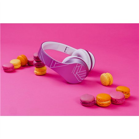 PowerLocus P2 Kids Headphones purple/white