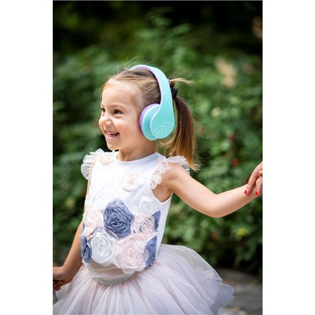 PowerLocus P2 Kids Headphones turquoise/purple