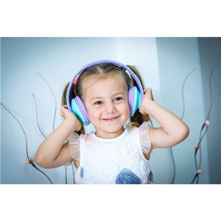 PowerLocus P2 Kids Headphones turquoise/purple