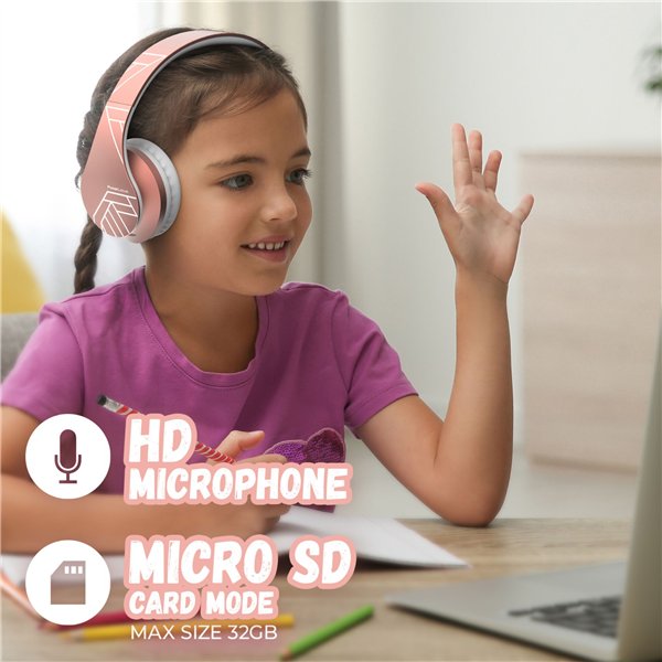 PowerLocus P2 Kids cuffie per bambini rosa oro