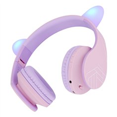 PowerLocus P2 Kids cuffie per bambini lilla/rosa con orecchie 2