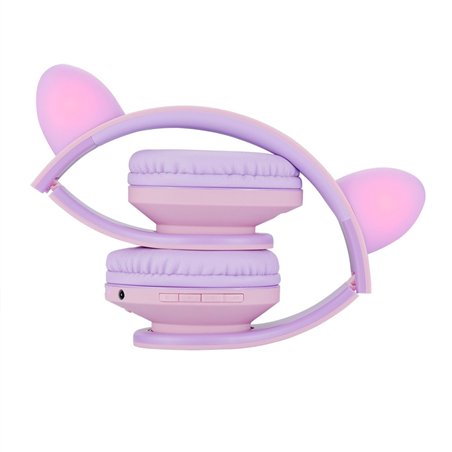 PowerLocus P2 Kids cuffie per bambini lilla/rosa con orecchie