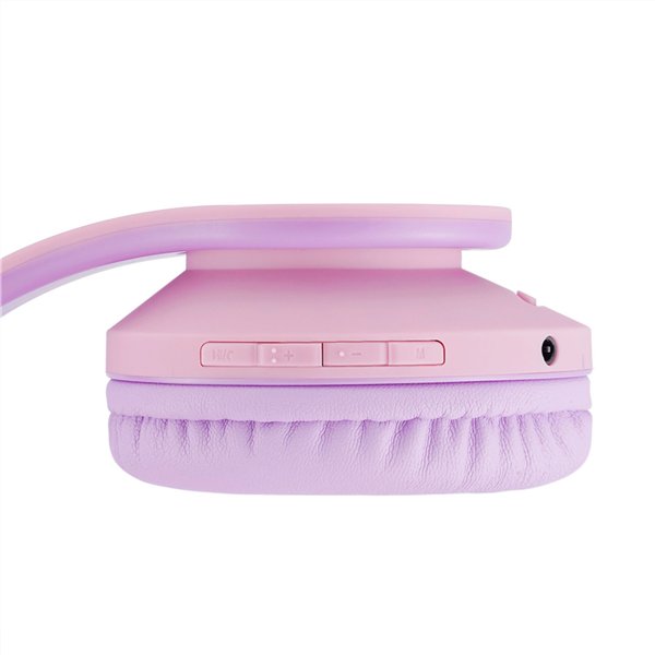 PowerLocus P2 Kids cuffie per bambini lilla/rosa con orecchie