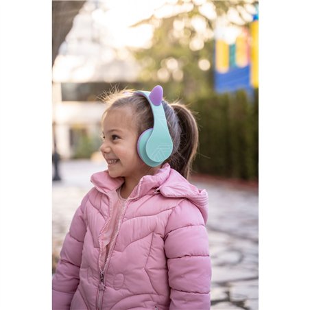 PowerLocus P2 Kids cuffie per bambini lilla/turchese c.orecch.