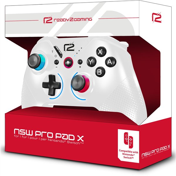 ready2gaming Nintendo Switch Pro Pad X bianco