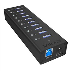 ICY BOX IB-AC6110 10-Port USB 3.0 Hub 2