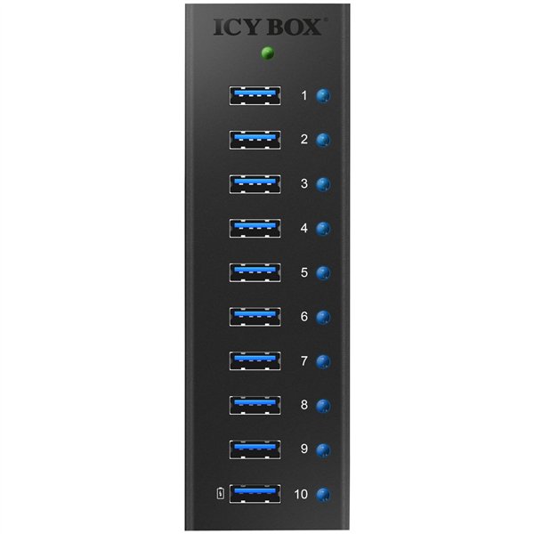 ICY BOX IB-AC6110 10-Port USB 3.0 Hub