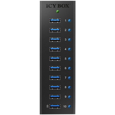 ICY BOX IB-AC6110 10-Port USB 3.0 Hub