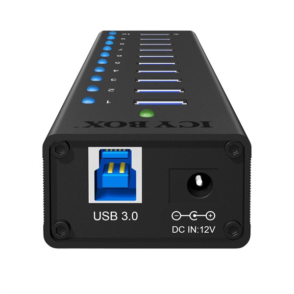 ICY BOX IB-AC6110 10-Port USB 3.0 Hub