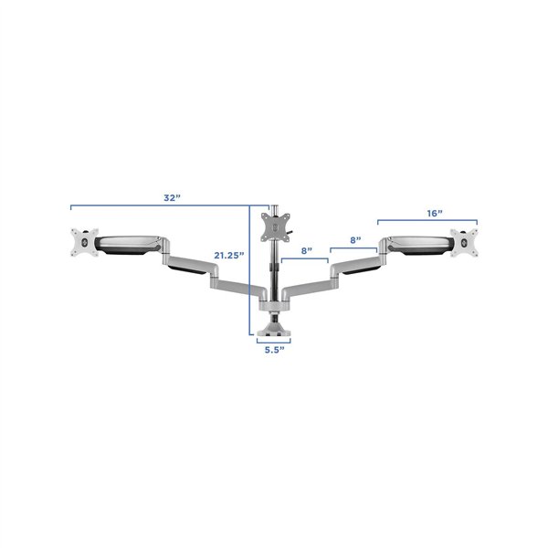 ICY BOX IB-MS505-TI supp. monitor con supp.scrivania