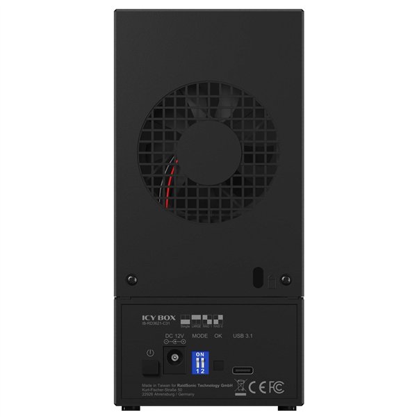 RaidSonic ICY BOX IB-RD3621-C31 alloggiamento RAID doppio