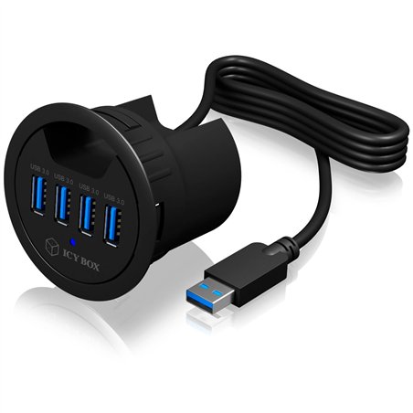 ICY BOX IB-HUB1403 Tisch-Hub 4x USB 3.0 Type-A