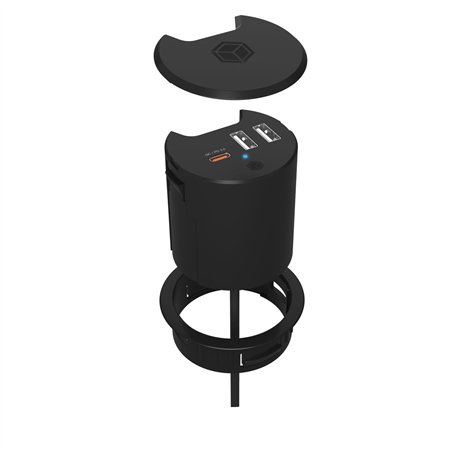 ICY BOX IB-HUB1407 caricabatterie USB da tavolo