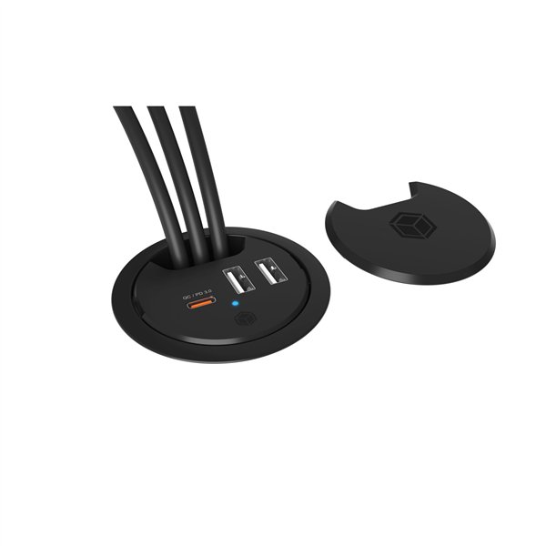 ICY BOX IB-HUB1407 caricabatterie USB da tavolo