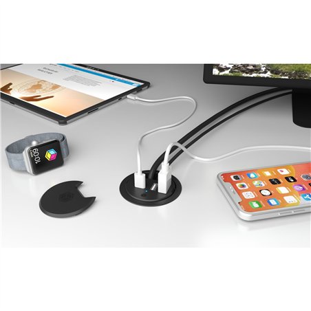 ICY BOX IB-HUB1407 caricabatterie USB da tavolo