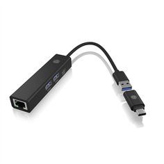 ICY BOX IB-HUB1439 LAN/USB Hub LAN/USB Hub