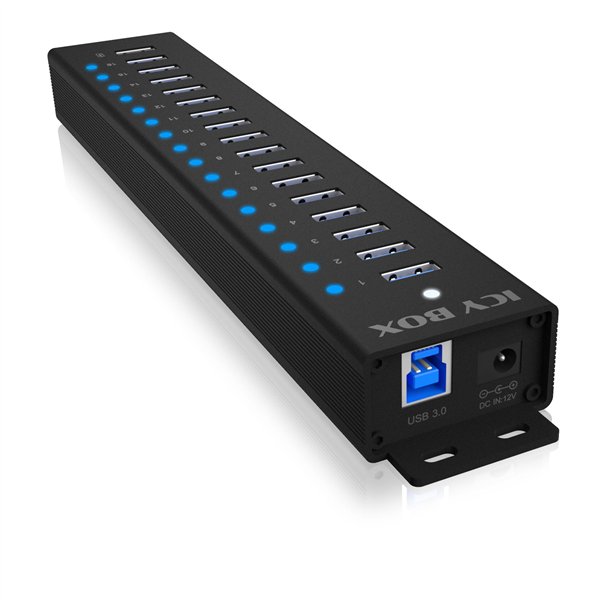 ICY BOX IB-HUB1717-U3 16+1 port USB Hub