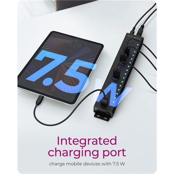ICY BOX IB-HUB1717-U3 16+1 port USB Hub