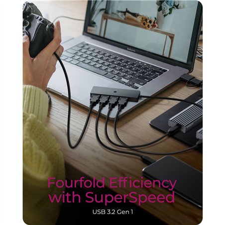 ICY BOX IB-HUB1424-C3 4-Port USB Type-A Hub