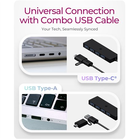 ICY BOX IB-HUB1424-C3 4-Port USB Type-A Hub