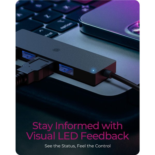 ICY BOX IB-HUB1424-C3 4-Port USB Type-A Hub