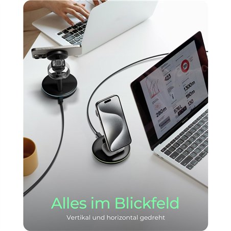 ICY BOX IB-SH102-CH 3 in 1 supporti pieghevoli