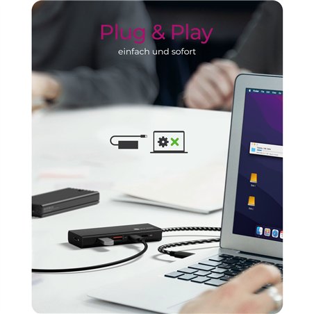 ICY BOX IB-HUB1436-CPD 4 Port USB 3.2 Gen 2 Hub