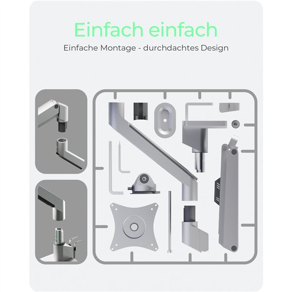 ICY BOX IB-MS523-T braccio monitor per un monitor