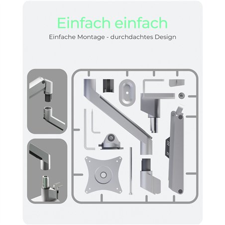 ICY BOX IB-MS523-T braccio monitor per un monitor