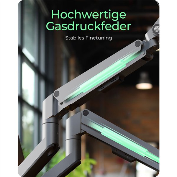 ICY BOX IB-MS524-T braccio monitor per 2 monitor